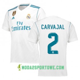 Koszulka Real Madryt CARVAJAL 2 Domowe Stroje Piłkarskie 2017/18 Krótki Rękaw