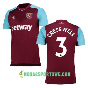 Koszulka West Ham United CRESSWELL Domowe Stroje Piłkarskie 2017/18 Krótki Rękaw