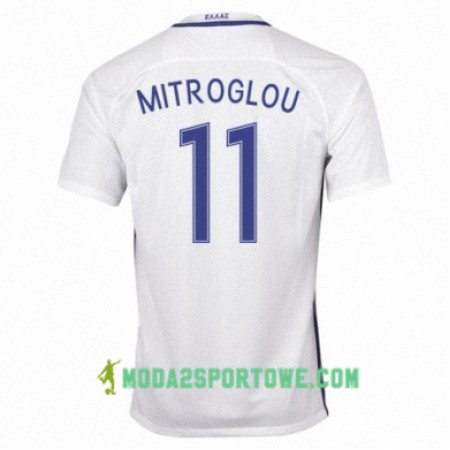 Koszulka Grecja KOSTAS MITROGLOU Domowe Stroje Piłkarskie 2016/17 Krótki Rękaw