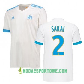 Koszulka Olympique Marsylia HIROKI SAKAI 2 Domowe Stroje Piłkarskie 2017/18 Krótki Rękaw