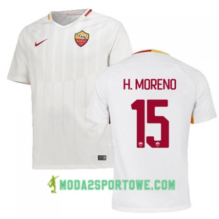Koszulka AS Roma HECTOR MORENO 15 Wyjazdowe Stroje Piłkarskie 2017/18 Krótki Rękaw
