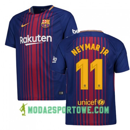 Koszulka FC Barcelona NEYMAR JR 11 Domowe Stroje Piłkarskie 2017/18 Krótki Rękaw