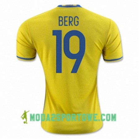 Koszulka Szwecja MARCUS BERG Domowe Stroje Piłkarskie Euro 2016