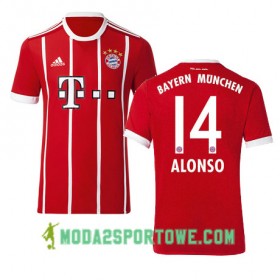 Koszulka Bayern Monachium ALONSO 14 Domowe Stroje Piłkarskie 2017/18 Krótki Rękaw