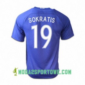 Koszulka Grecja SOKRATIS Wyjazdowe Stroje Piłkarskie 2016/17 Krótki Rękaw