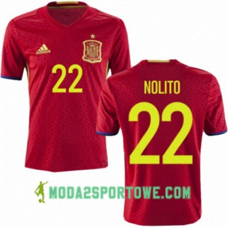 Koszulka Hiszpania NOLITO Domowe Stroje Piłkarskie Euro 2016