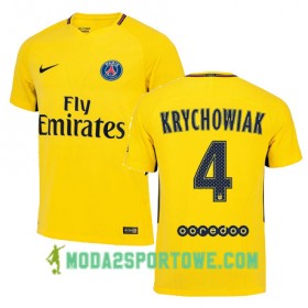 Koszulka Paris SG GRZEGORZ KRYCHOWIAK 4 Wyjazdowe Stroje Piłkarskie 2017/18 Krótki Rękaw