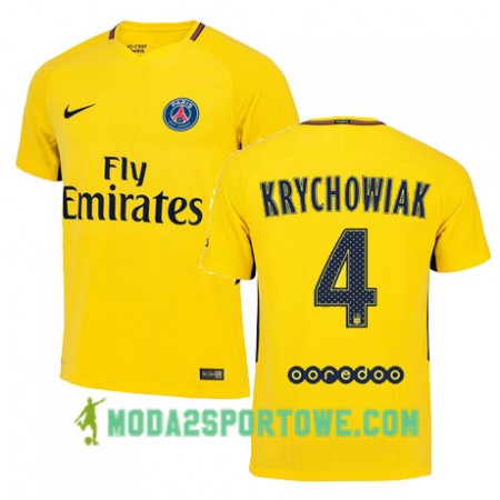 Koszulka Paris SG GRZEGORZ KRYCHOWIAK 4 Wyjazdowe Stroje Piłkarskie 2017/18 Krótki Rękaw