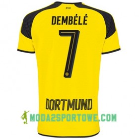 Koszulka Borussia Dortmund DEMBELE 7 Trzeci Stroje Piłkarskie 2017/18 Krótki Rękaw