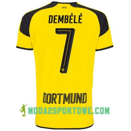 Koszulka Borussia Dortmund DEMBELE 7 Trzeci Stroje Piłkarskie 2017/18 Krótki Rękaw