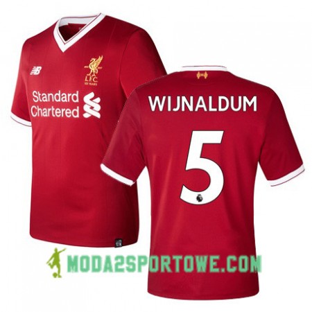 Koszulka Liverpool WIJNALDUM 5 Domowe Stroje Piłkarskie 2017/18 Krótki Rękaw