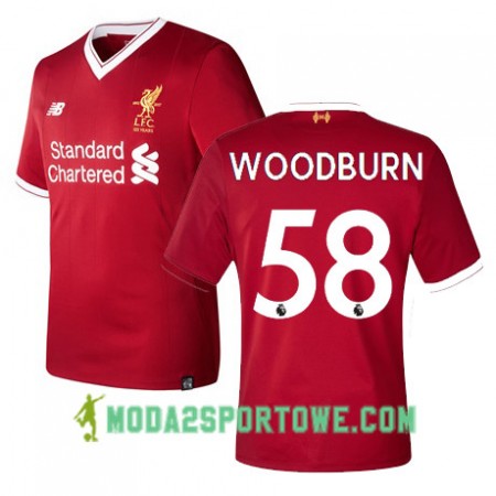 Koszulka Liverpool Woodburn 58 Domowe Stroje Piłkarskie 2017/18 Krótki Rękaw