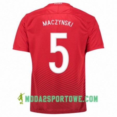 Koszulka Polska KRZYSZTOF MACZYNSKI Wyjazdowe Stroje Piłkarskie Euro 2016