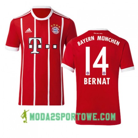 Koszulka Bayern Monachium BERNAT 14 Domowe Stroje Piłkarskie 2017/18 Krótki Rękaw