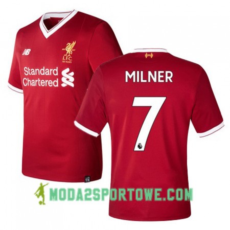 Koszulka Liverpool MILNER 7 Domowe Stroje Piłkarskie 2017/18 Krótki Rękaw