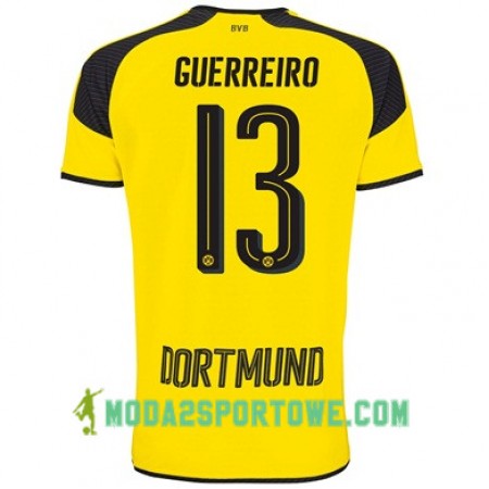 Koszulka Borussia Dortmund GUERREIRO 13 Trzeci Stroje Piłkarskie 2017/18 Krótki Rękaw