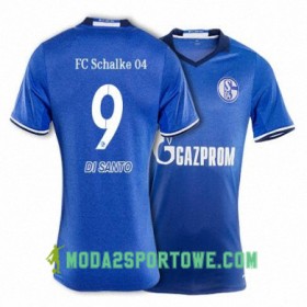 Koszulka FC Schalke 04 DI SANTO 9 Domowe Stroje Piłkarskie 2017/18 Krótki Rękaw
