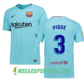 Koszulka FC Barcelona PIQUE 3 Wyjazdowe Stroje Piłkarskie 2017/18 Krótki Rękaw