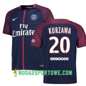 Koszulka Paris SG LAYVIN KURZAWA 20 Domowe Stroje Piłkarskie 2017/18 Krótki Rękaw