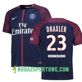 Koszulka Paris SG Julian Draxler 23 Domowe Stroje Piłkarskie 2017/18 Krótki Rękaw