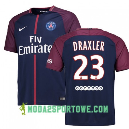 Koszulka Paris SG Julian Draxler 23 Domowe Stroje Piłkarskie 2017/18 Krótki Rękaw