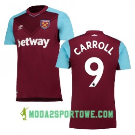 Koszulka West Ham United CARROLL Domowe Stroje Piłkarskie 2017/18 Krótki Rękaw