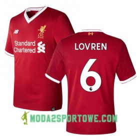 Koszulka Liverpool LOVREN 6 Domowe Stroje Piłkarskie 2017/18 Krótki Rękaw