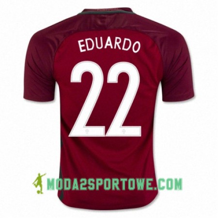 Koszulka Portugalia EDUARDO Domowe Stroje Piłkarskie Euro 2016