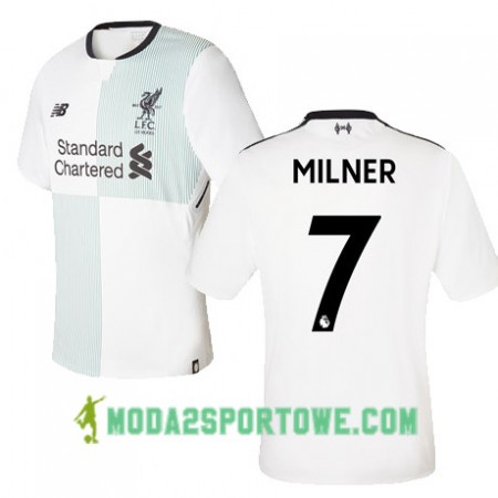 Koszulka Liverpool MILNER 7 Wyjazdowe Stroje Piłkarskie 2017/18 Krótki Rękaw