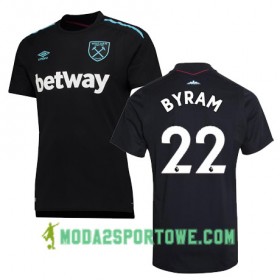 Koszulka West Ham United BYRAM Wyjazdowe Stroje Piłkarskie 2017/18 Krótki Rękaw