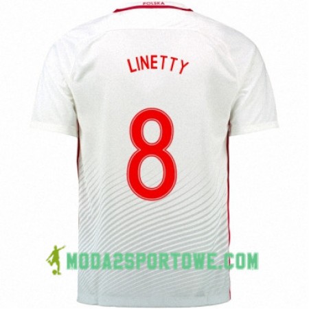 Koszulka Polska KAROL LINETTY Domowe Stroje Piłkarskie Euro 2016