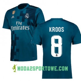 Koszulka Real Madryt KROOS 8 Trzeci Stroje Piłkarskie 2017/18 Krótki Rękaw