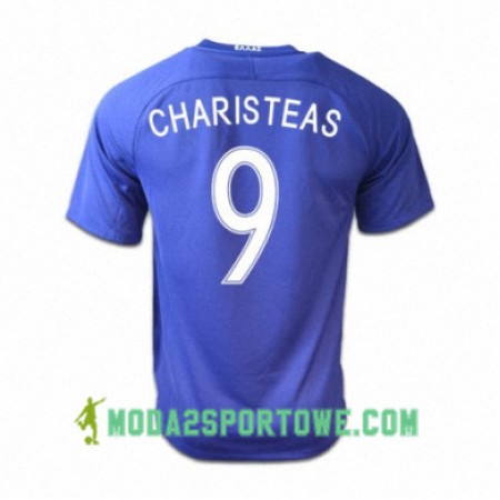 Koszulka Grecja ANGELOS CHARISTEAS Wyjazdowe Stroje Piłkarskie 2016/17 Krótki Rękaw