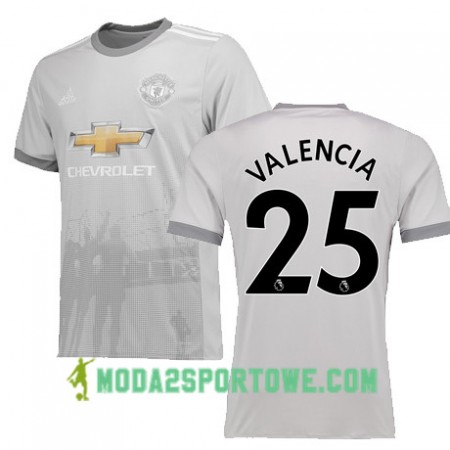 Koszulka Manchester United VALENCIA 25 Trzeci Stroje Piłkarskie 2017/18 Krótki Rękaw