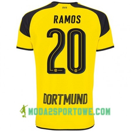 Koszulka Borussia Dortmund RAMOS 20 Trzeci Stroje Piłkarskie 2017/18 Krótki Rękaw