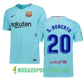 Koszulka FC Barcelona Sergi Roberto 20 Wyjazdowe Stroje Piłkarskie 2017/18 Krótki Rękaw