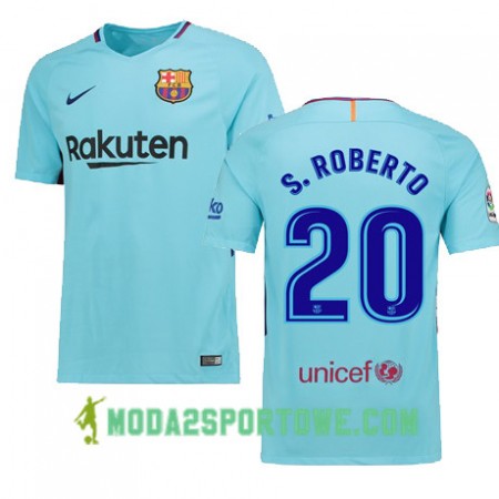 Koszulka FC Barcelona Sergi Roberto 20 Wyjazdowe Stroje Piłkarskie 2017/18 Krótki Rękaw
