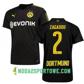 Koszulka Borussia Dortmund ZAGADOU 2 Wyjazdowe Stroje Piłkarskie 2017/18 Krótki Rękaw