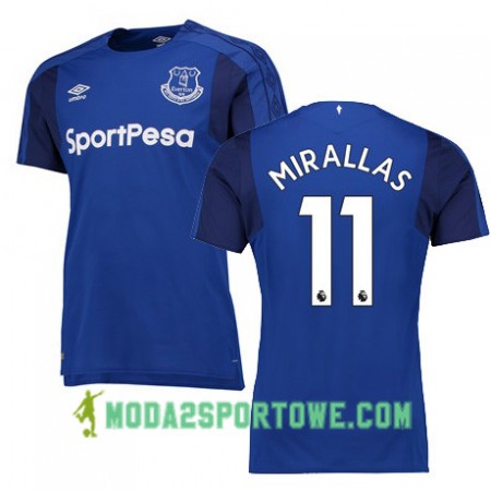 Koszulka Everton MIRALLAS Domowe Stroje Piłkarskie 2017/18 Krótki Rękaw