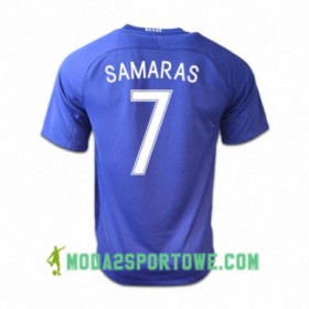 Koszulka Grecja GIORGOS SAMARAS Wyjazdowe Stroje Piłkarskie 2016/17 Krótki Rękaw