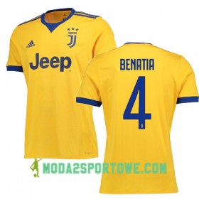 Koszulka Juventus BENATIA 4 Wyjazdowe Stroje Piłkarskie 2017/18 Krótki Rękaw