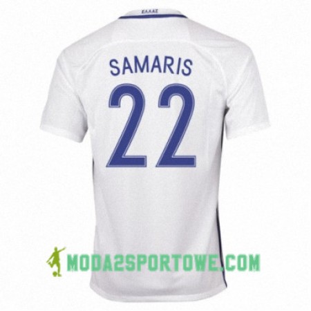Koszulka Grecja ANDREAS SAMARIS Domowe Stroje Piłkarskie 2016/17 Krótki Rękaw