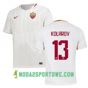 Koszulka AS Roma KOLAROV 13 Wyjazdowe Stroje Piłkarskie 2017/18 Krótki Rękaw