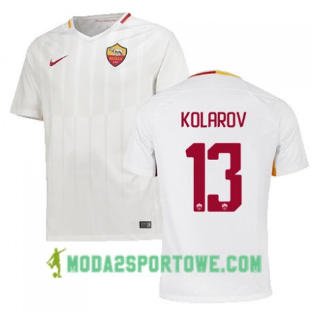 Koszulka AS Roma KOLAROV 13 Wyjazdowe Stroje Piłkarskie 2017/18 Krótki Rękaw