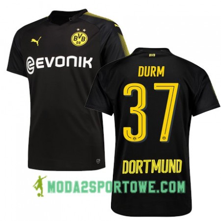 Koszulka Borussia Dortmund DURM 37 Wyjazdowe Stroje Piłkarskie 2017/18 Krótki Rękaw