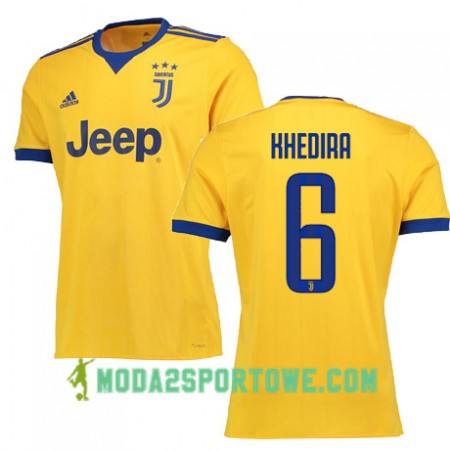 Koszulka Juventus KHEDIRA 6 Wyjazdowe Stroje Piłkarskie 2017/18 Krótki Rękaw