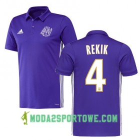 Koszulka Olympique Marsylia KARIM REKIK 4 Trzeci Stroje Piłkarskie 2017/18 Krótki Rękaw