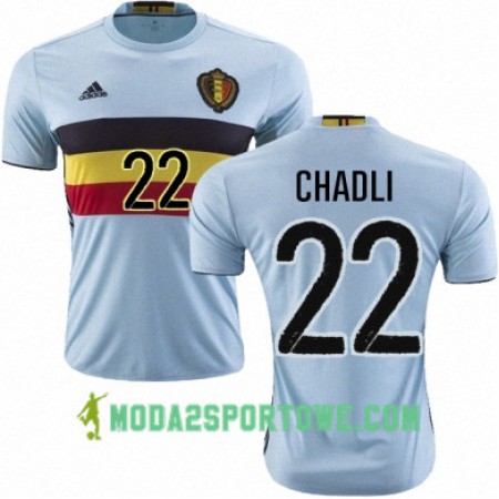 Koszulka Belgia NACER CHADLI Wyjazdowe Stroje Piłkarskie Euro 2016