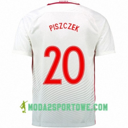 Koszulka Polska LUKASZ PISZCZEK Domowe Stroje Piłkarskie Euro 2016