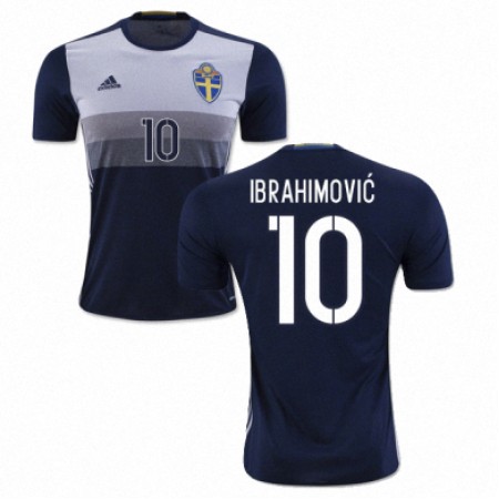 Koszulka Szwecja ZLATAN IBRAHIMOVIC Wyjazdowe Stroje Piłkarskie Euro 2016